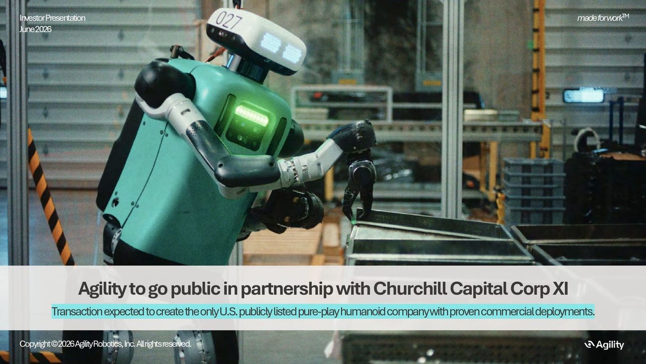 Agility Robotics (AGLT) via Churchill XI (CCXI) deck