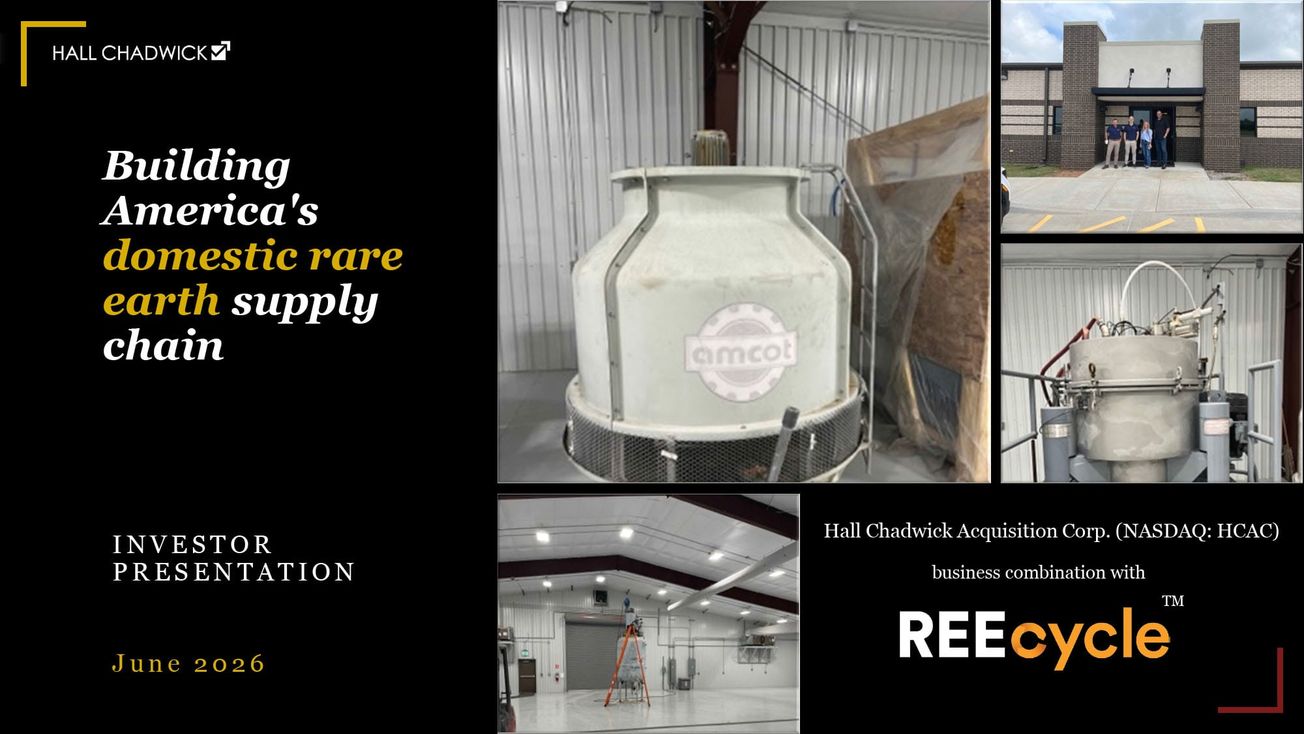 REEcycle Holdings (HCAC) via Hall Chadwick Acq (HCAC) deck