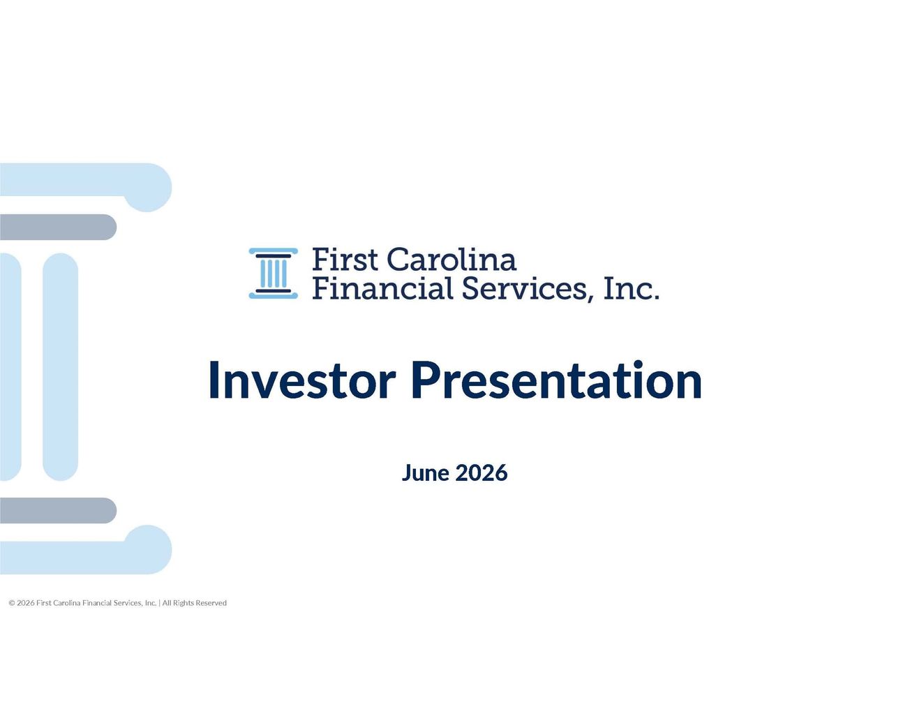 First Carolina Financial Services (FCBM) IPO deck