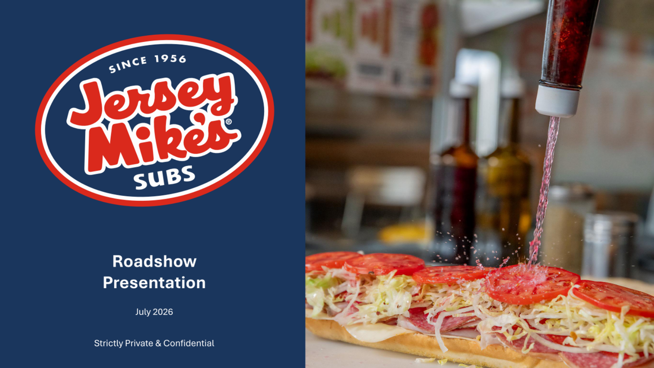 Jersey Mike's Subs (JMKE) IPO deck