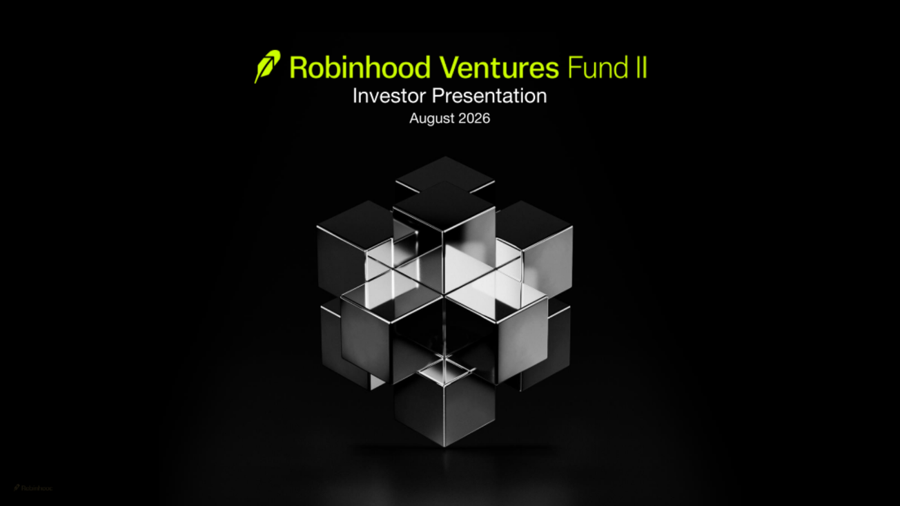 Robinhood Ventures Fund II (RVII) IPO deck