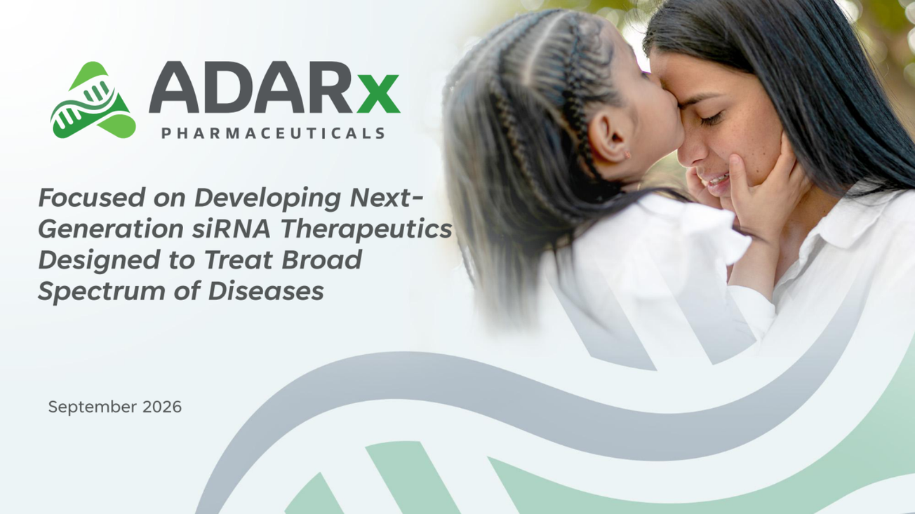 ADARx Pharmaceuticals (ADRX) IPO deck