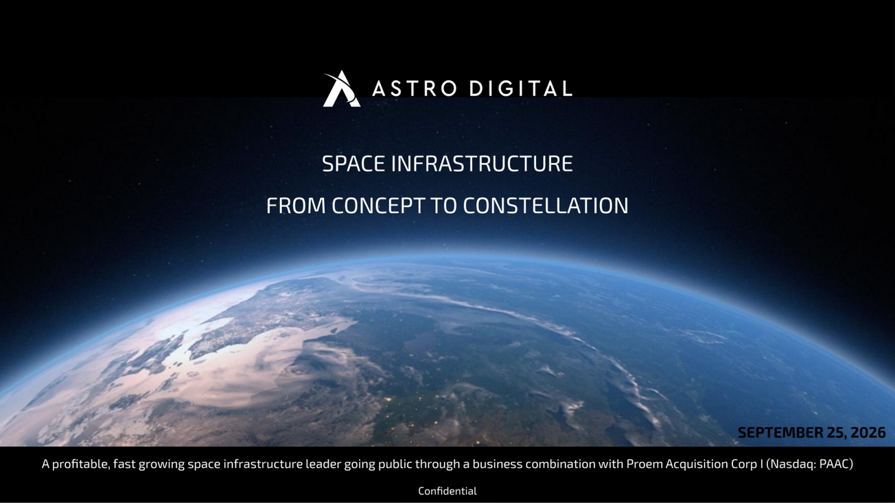 Astro Digital via Proem Acq I (PAAC) deck