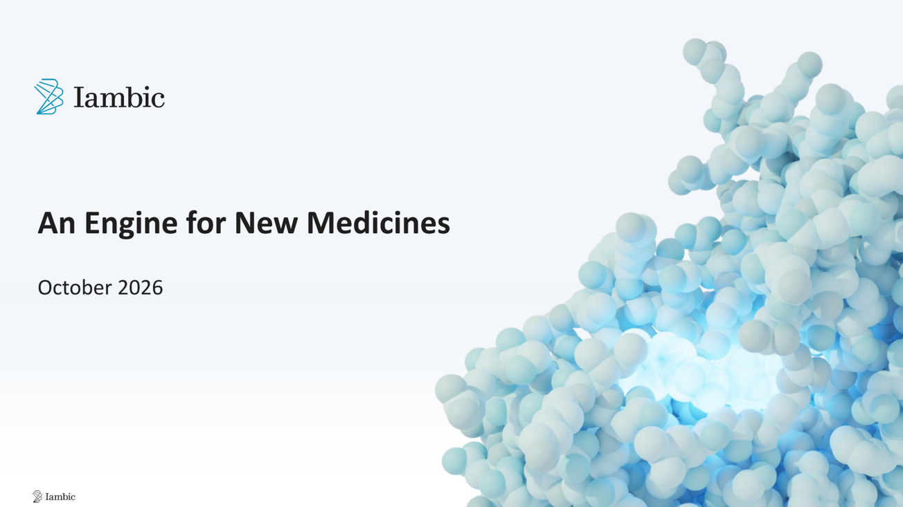 Iambic Therapeutics (IAM) IPO deck