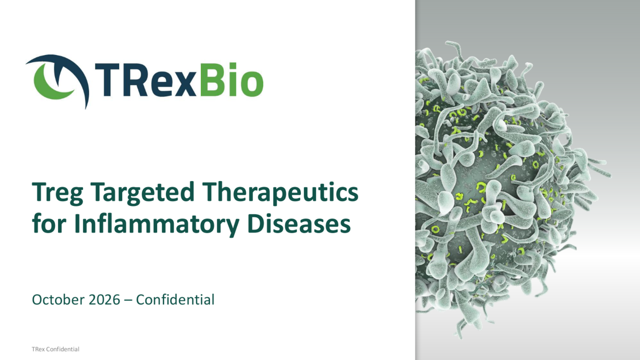 TRex Bio (TRXB) IPO deck
