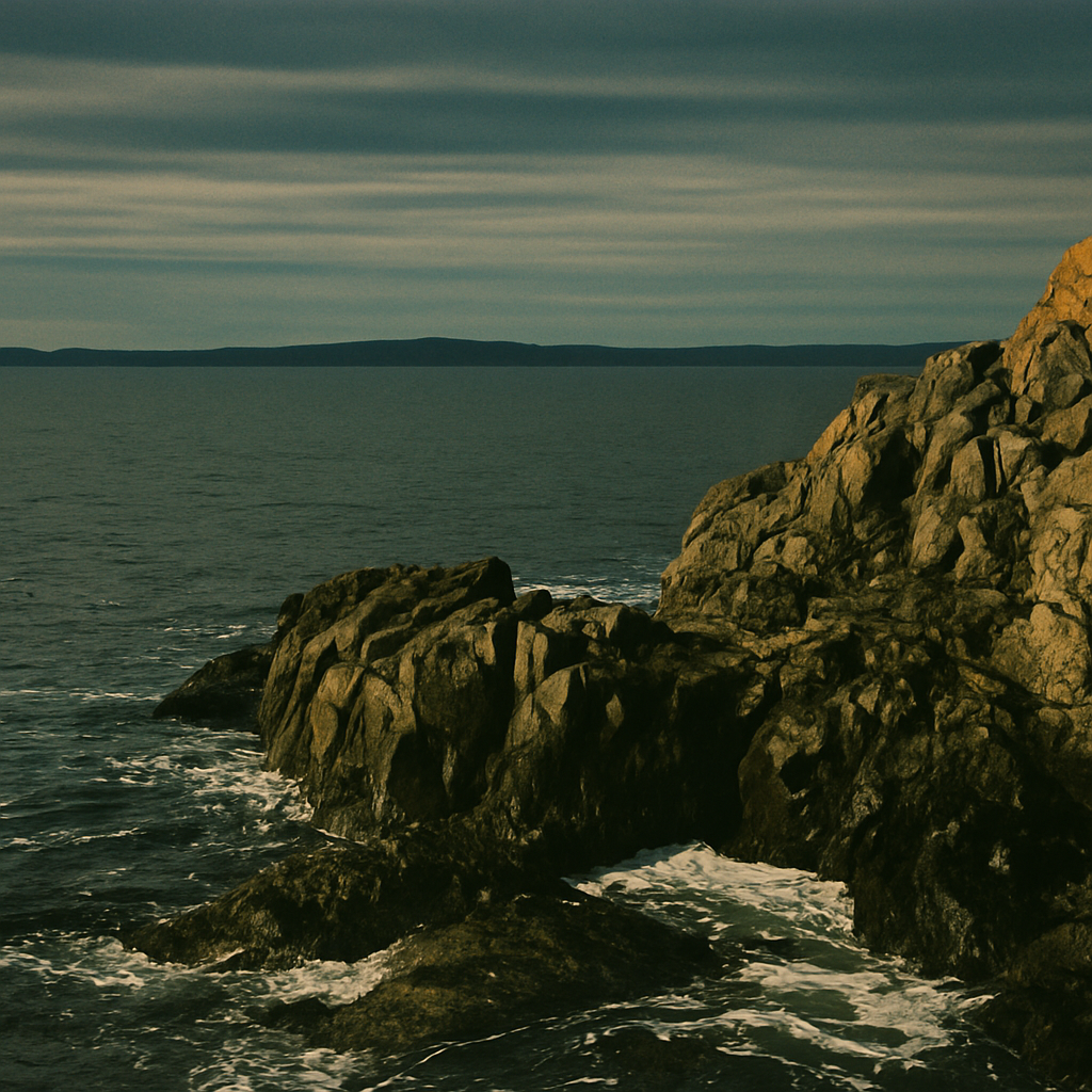 A rocky coastline.