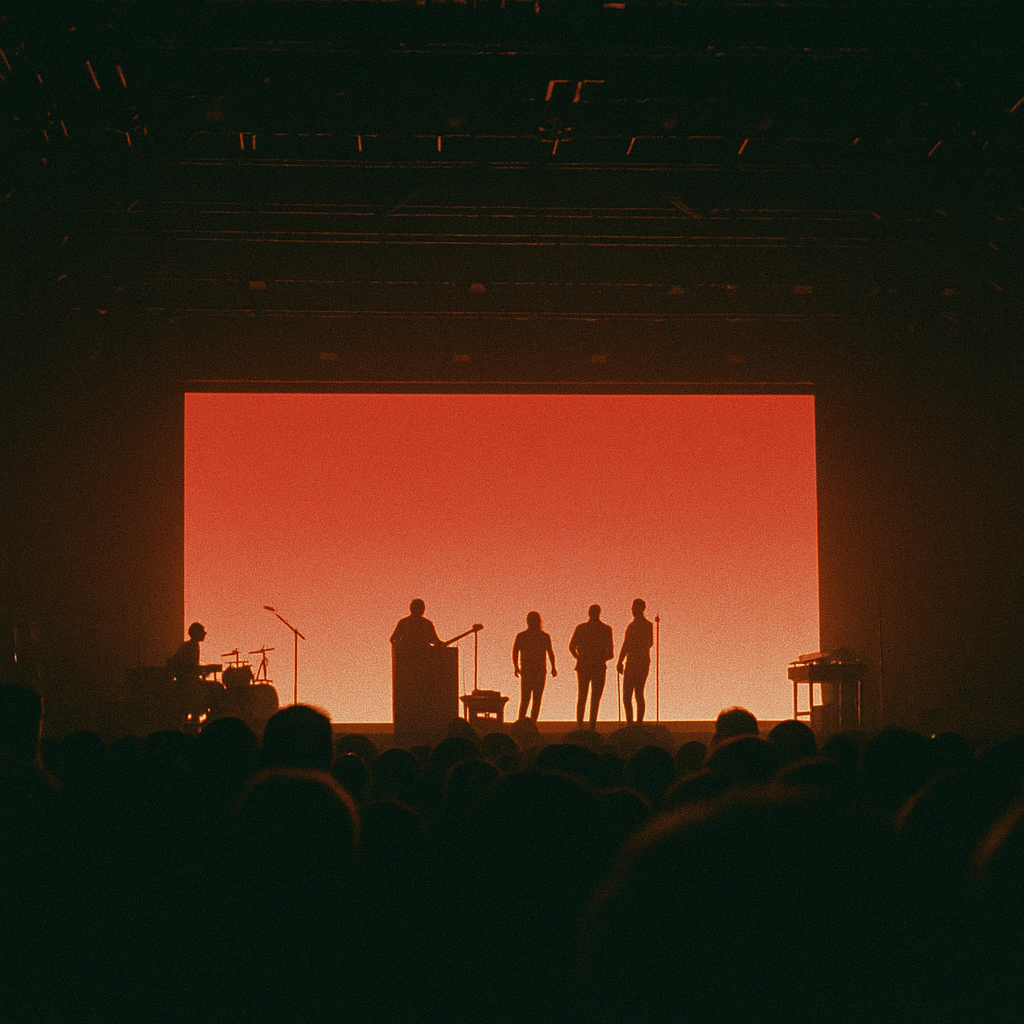 people performing on stage