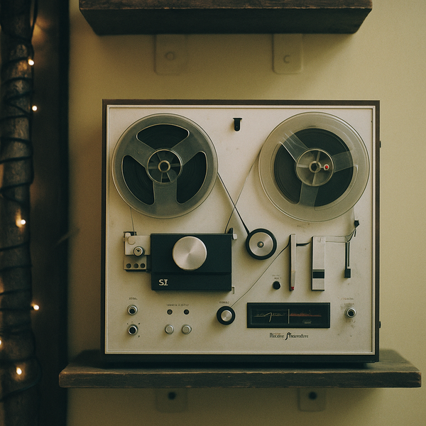 reel to reel tape machine with broken tape