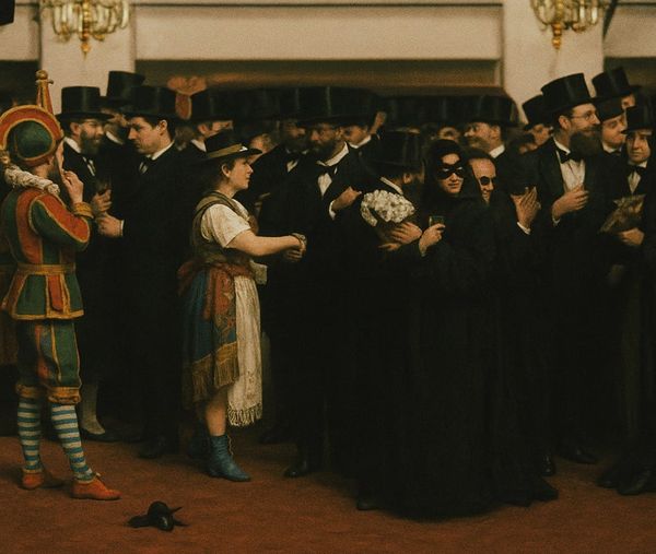 AI reimaging of Masked Ball at the Opera 1873 Edouard Manet