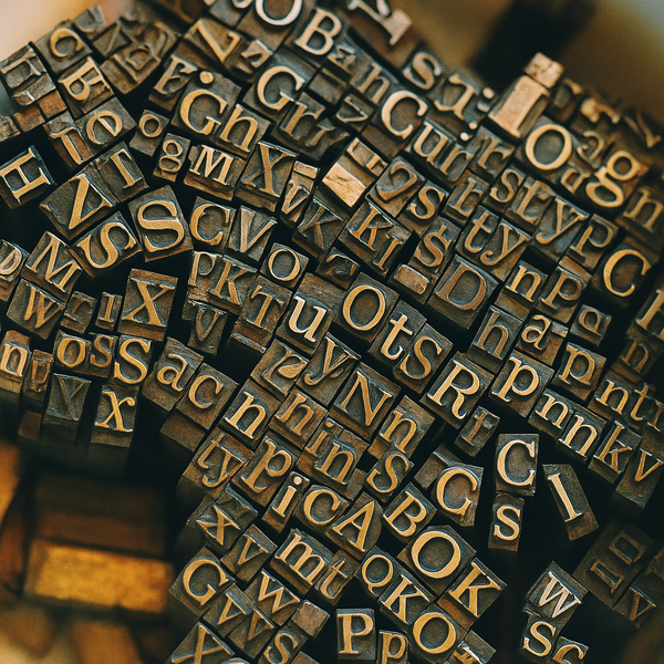 Random movable type blocks