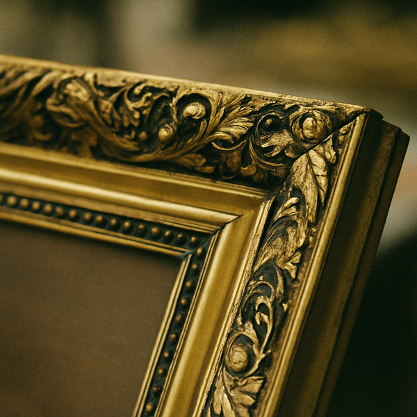 gold wooden picture frame