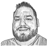 Hedcut photo of Adam Hobson