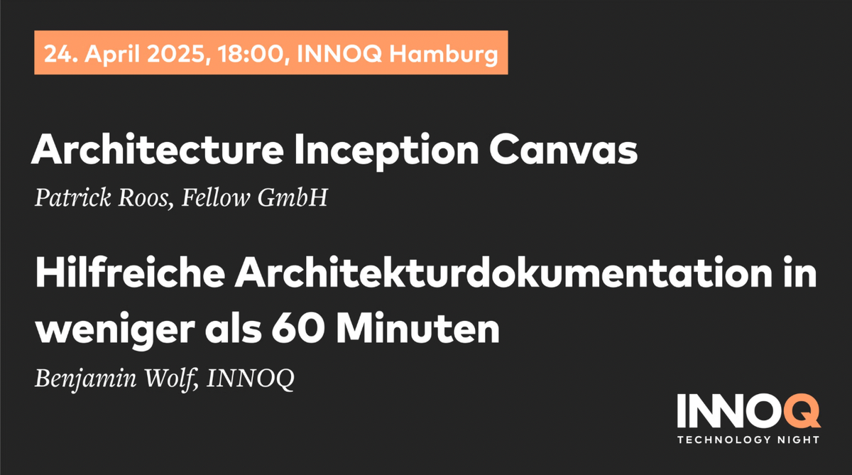 INNOQ Technology Night 2025 Talk: Architecture Inception Canvas