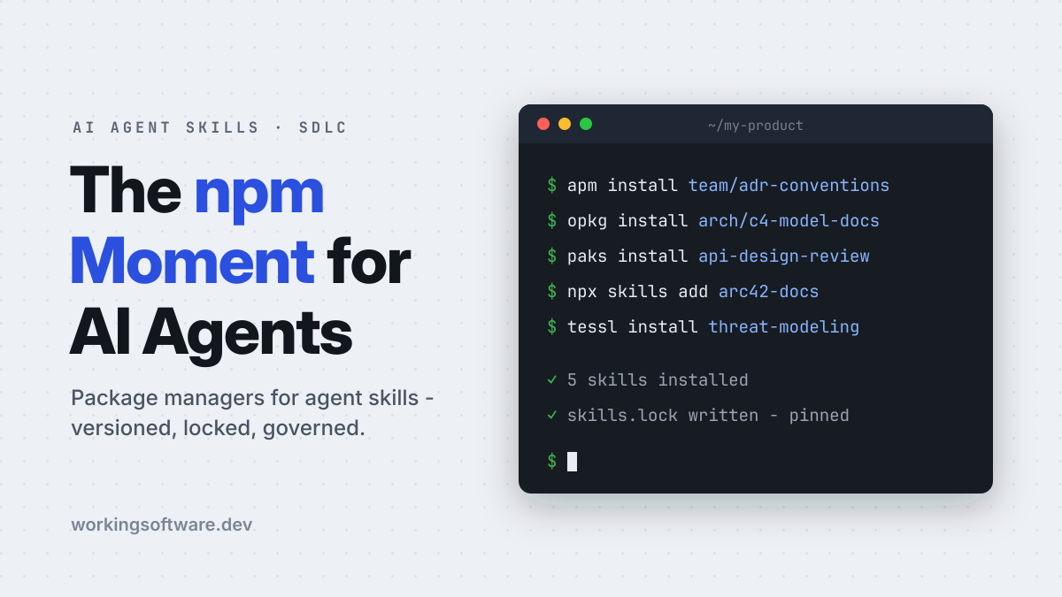 AI Agent Skills: Why You Need a Package Manager for Your Agents' Knowledge