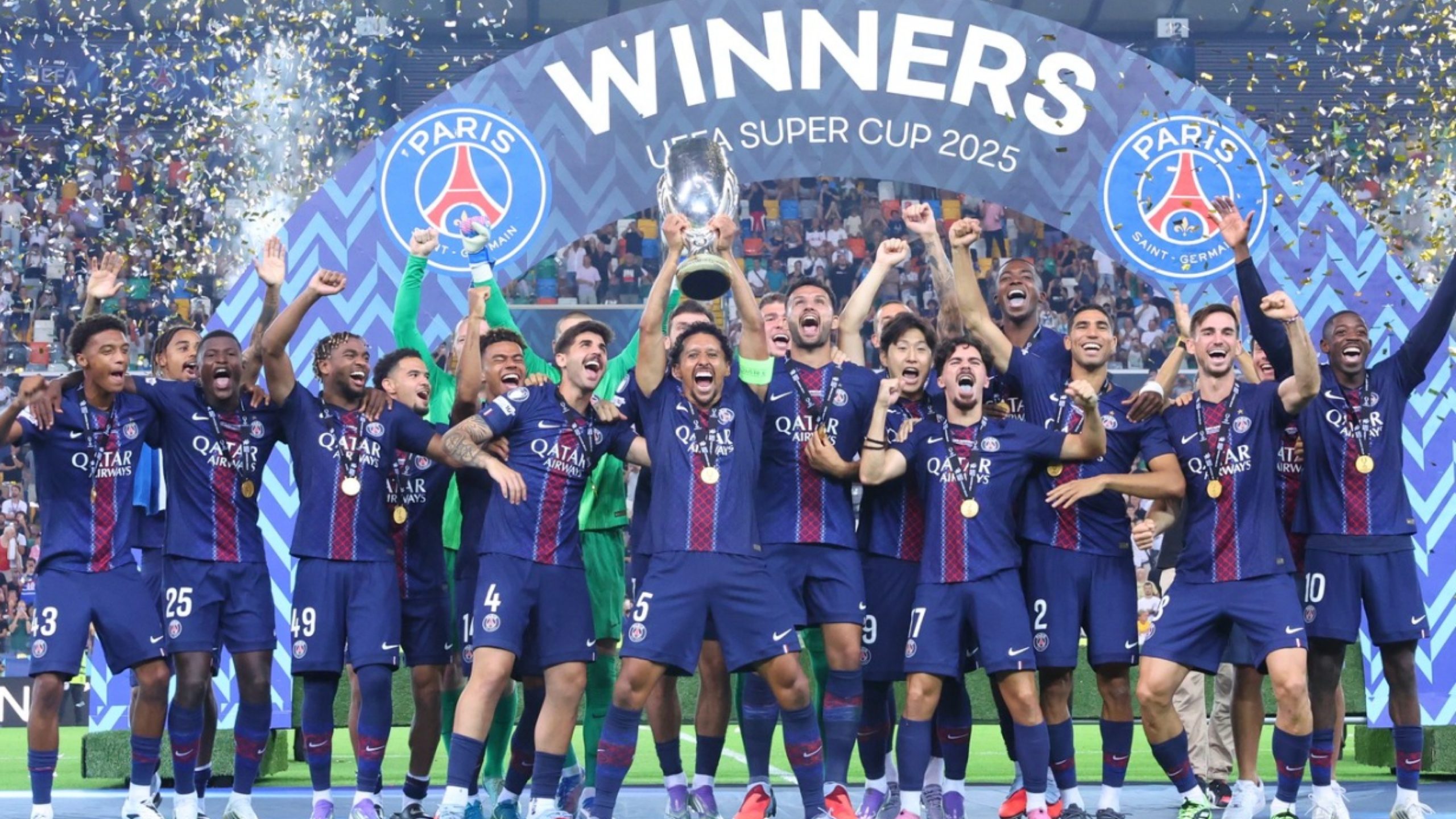 PSG Stun Spurs to Win UEFA Super Cup on Penalties