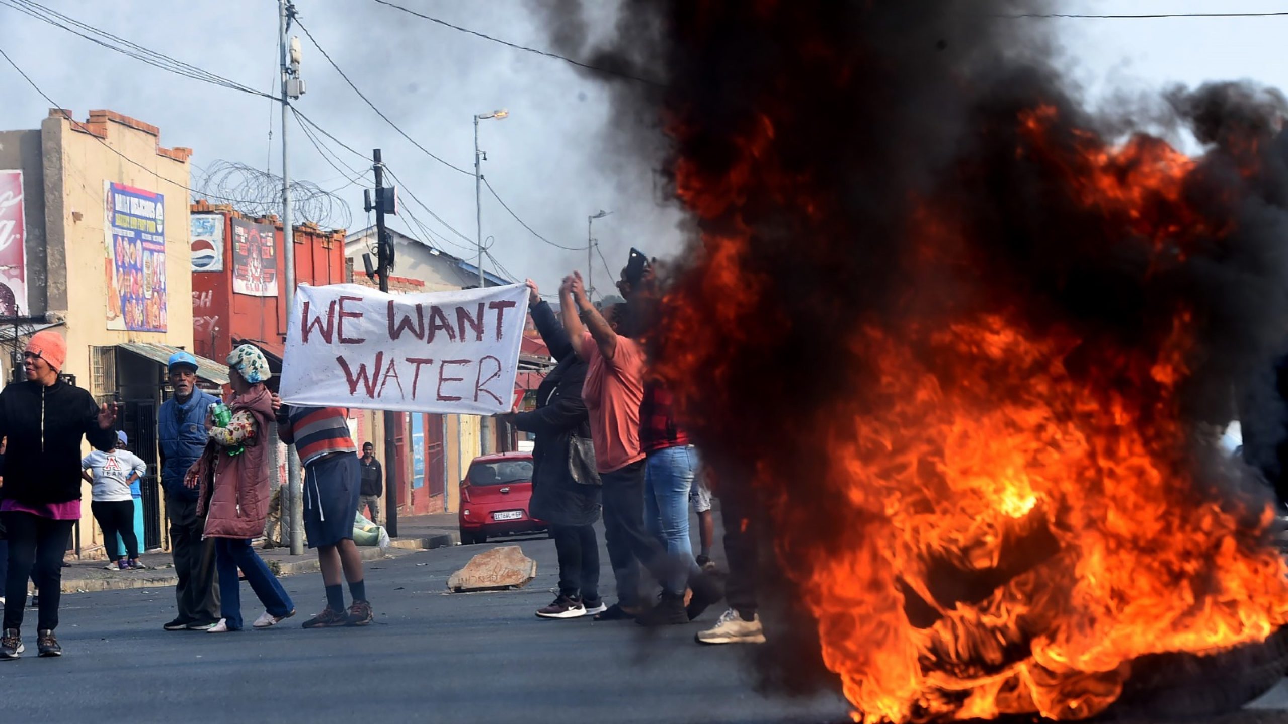 Johannesburg Water Protests Erupt in Westbury