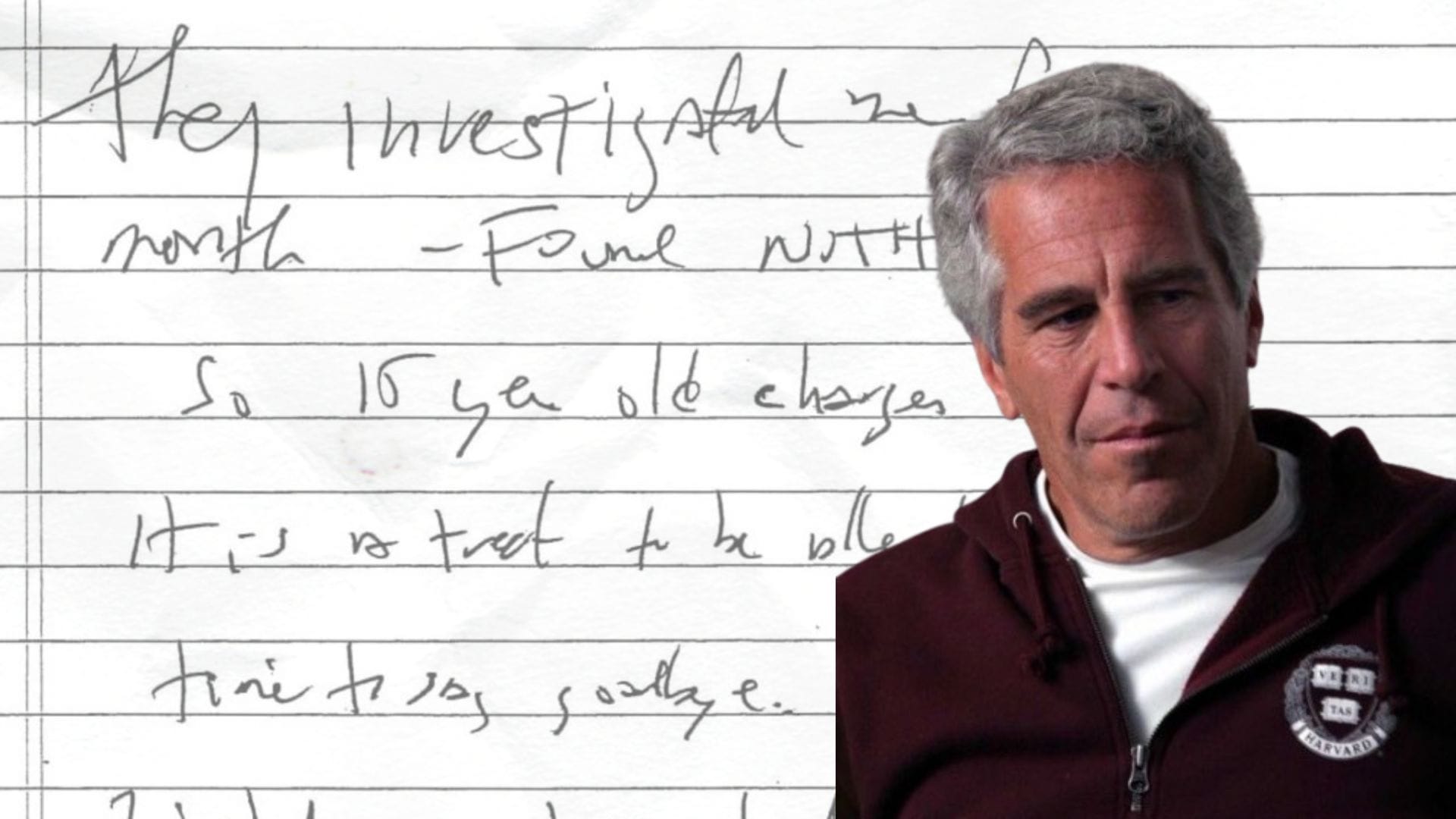 Jeffrey Epstein Suicide Note Released by New York Judge