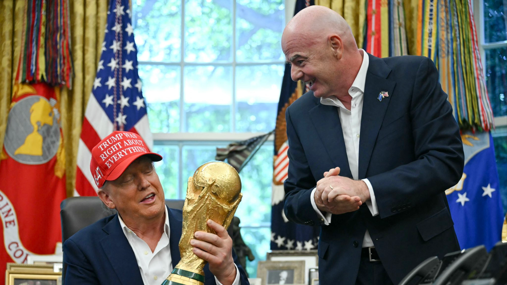 Trump Backs Infantino Amid Calls For FIFA Change