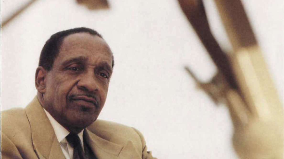 A photo of Milt Jackson from the cover of his album The Prophet Speaks
