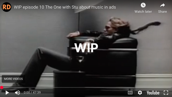 New WIP episode: the one with Stu about music in ads
