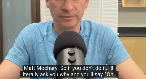 Matt Mochary's simple coaching approach