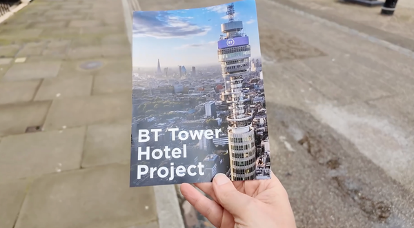 A leaflet about the BT Tower Hotel Project