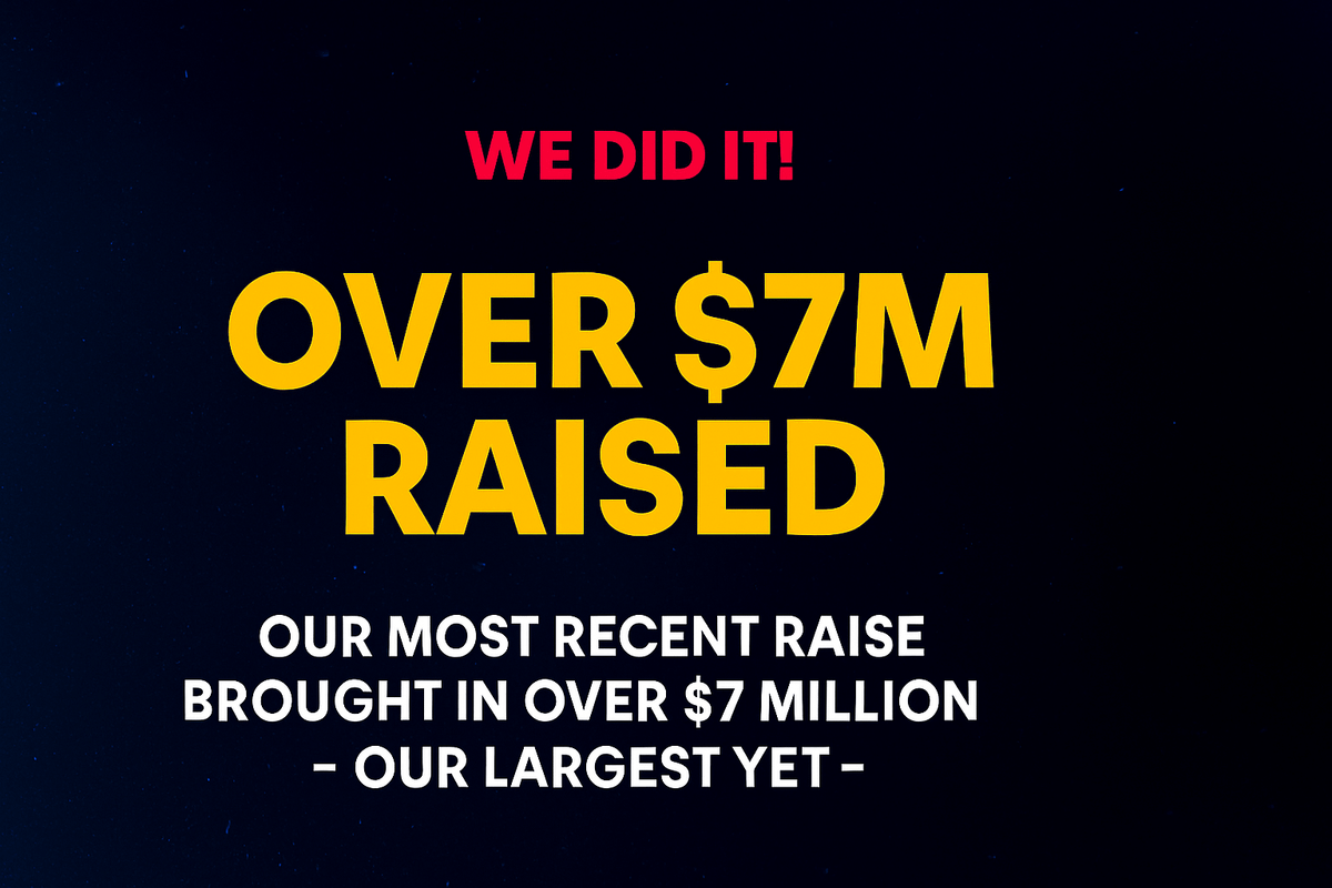 8,500 Owners. $7M Raised. Thank YOU.