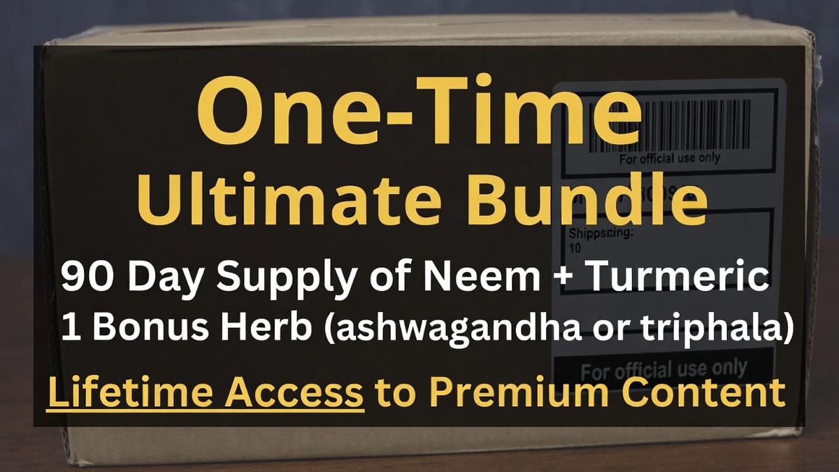 Shop Neem + Turmeric & Herbal Detox Essentials