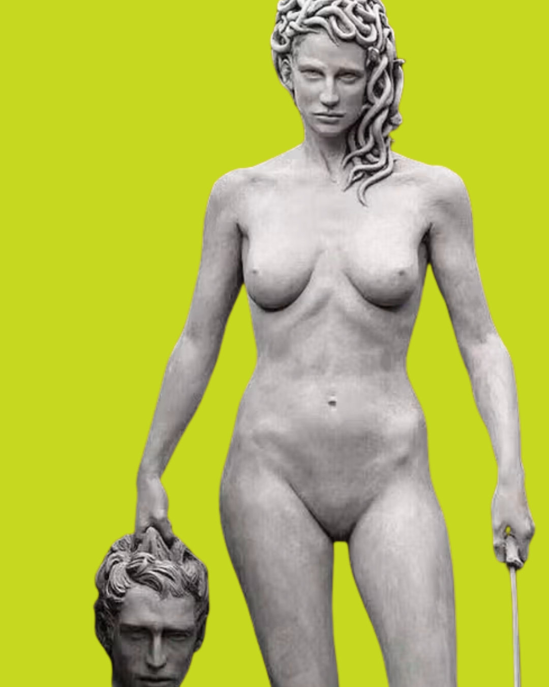 Lucian Garbati's sculpture of Medusa holding the head of Perseus