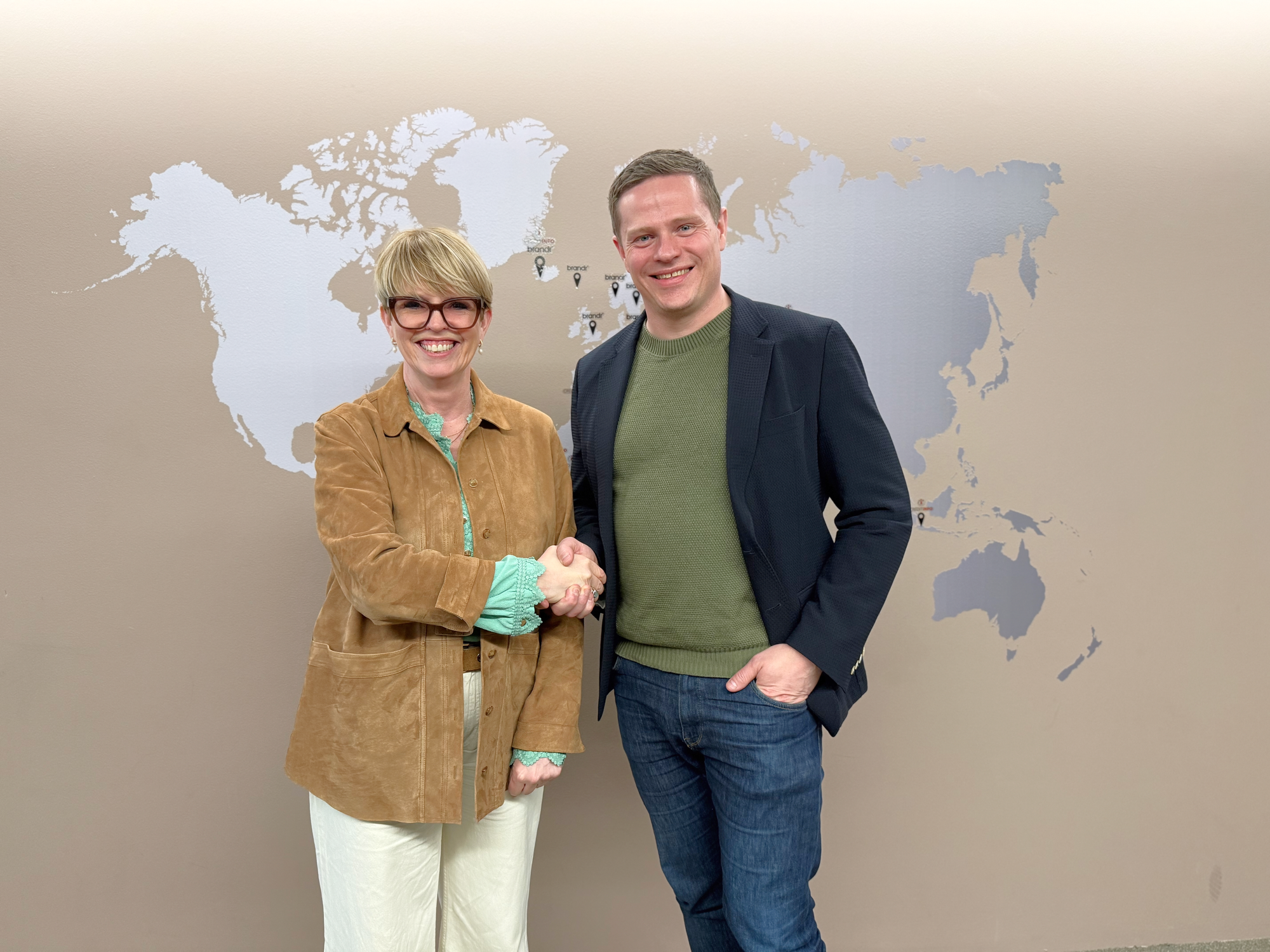 Hrefna Sigfinnsdóttir, CEO of Creditinfo and Guðmundur Kristjánsson, Founder and CEO of Lucinity