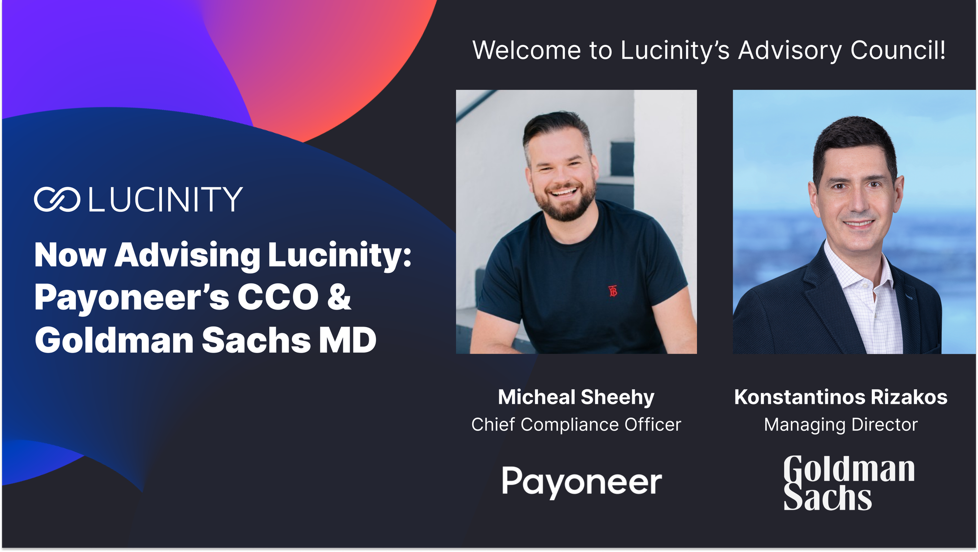 Lucinity's New Strategic Advisors