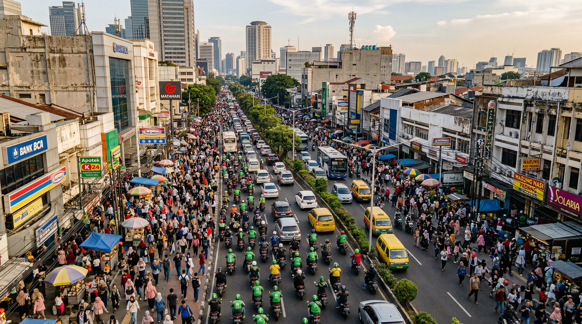 Kehidupan perkotaan Indonesia - prevalensi obesitas meningkat di kota-kota besar seperti Jakarta