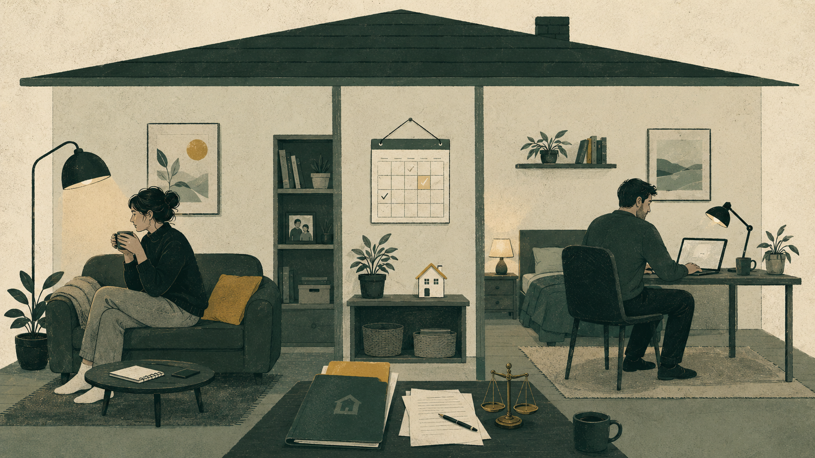 Separated under one roof: the legal and practical reality