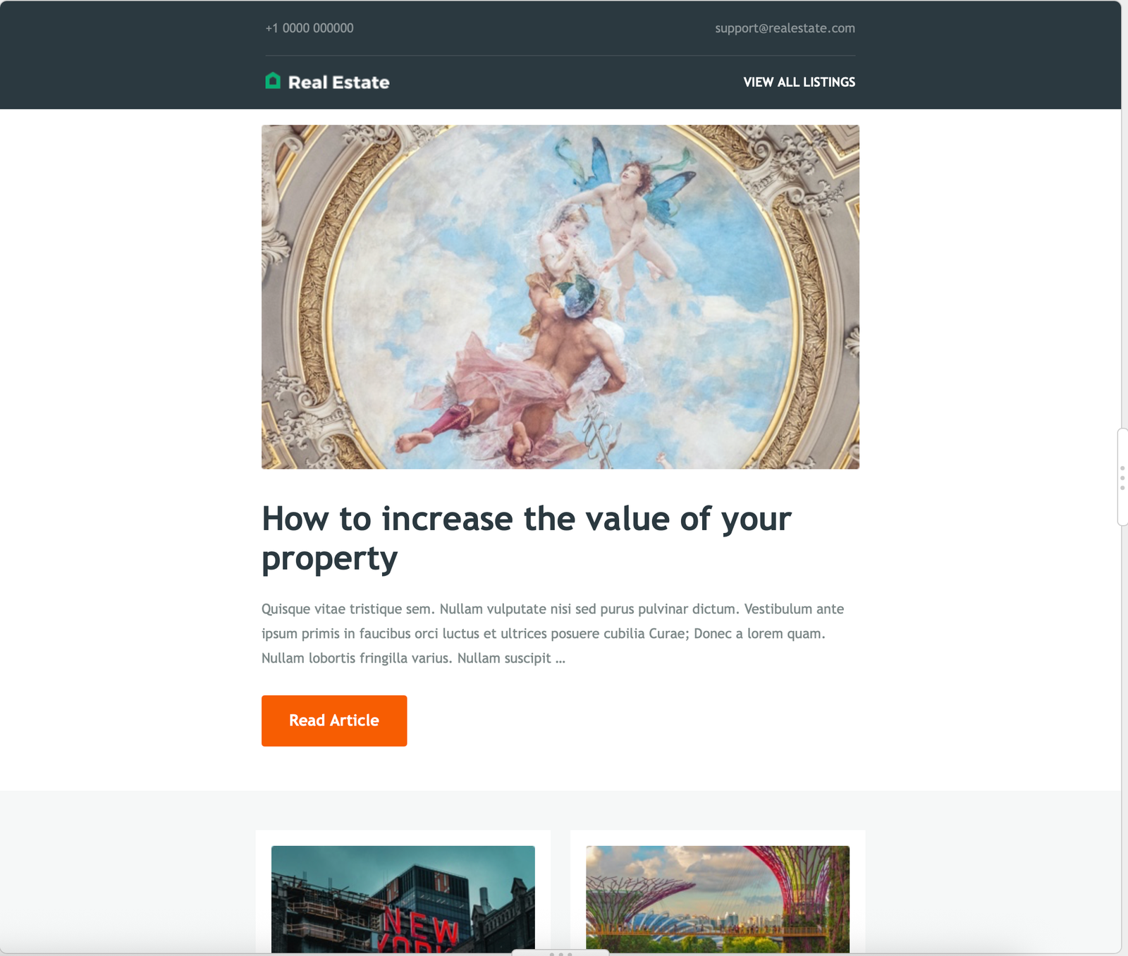 Email Marketing for Real Estate Template from Groupmail