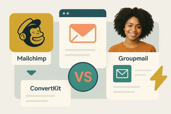 Mailchimp vs ConvertKit vs Groupmail: Which Is Best in 2025?