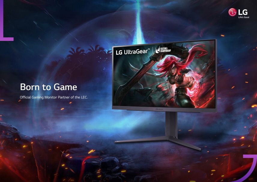 LG UltraGear Gaming Monitor Named Official Display of the League of Legends EMEA Championship 2023.