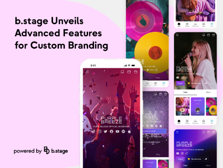 bemyfriends Upgrades b.stage for Custom Branding