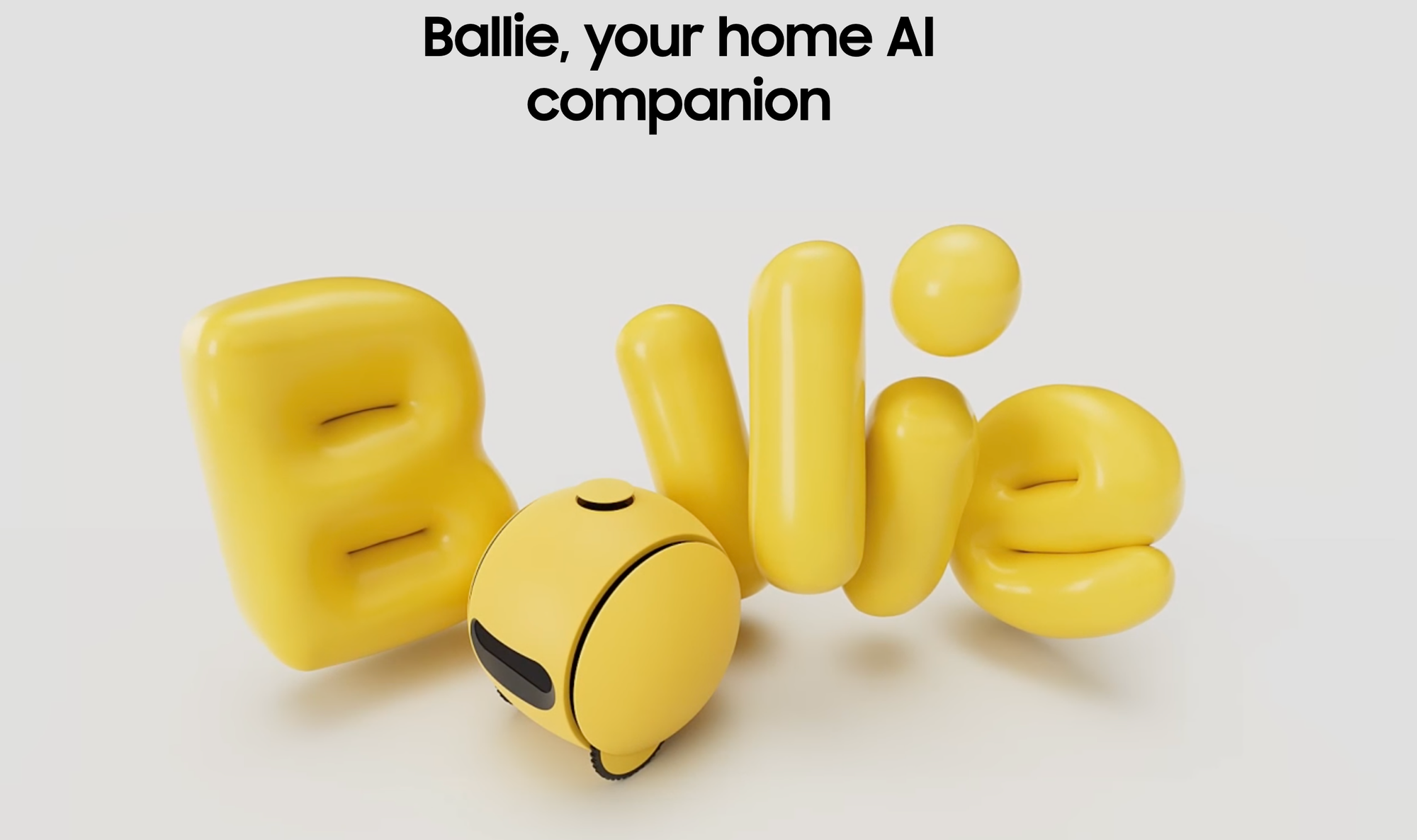 Samsung's Ballie Robot Powered by Google Cloud Gemini AI