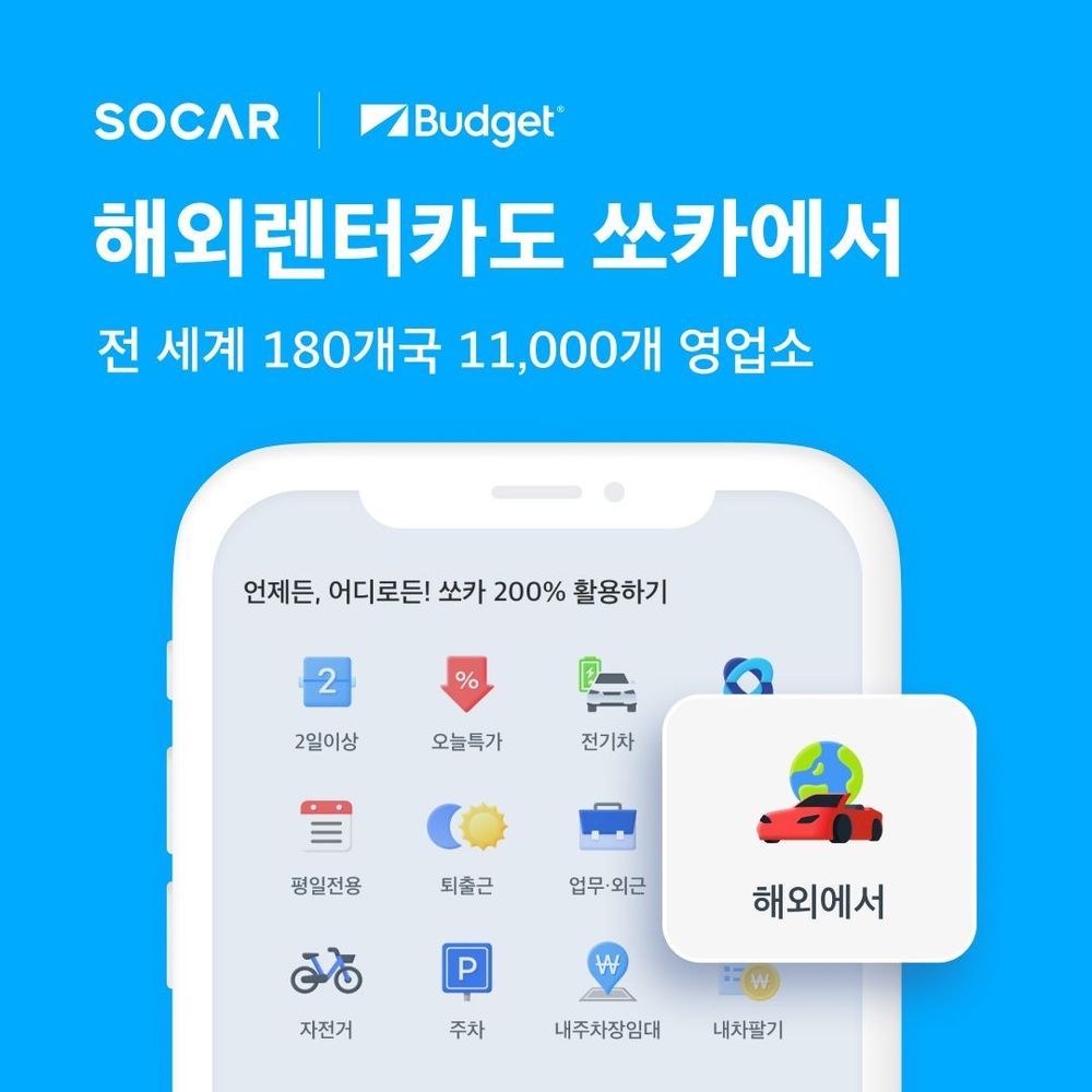Socar Joins Hands with Budget Car Rental for Global Bookings post image
