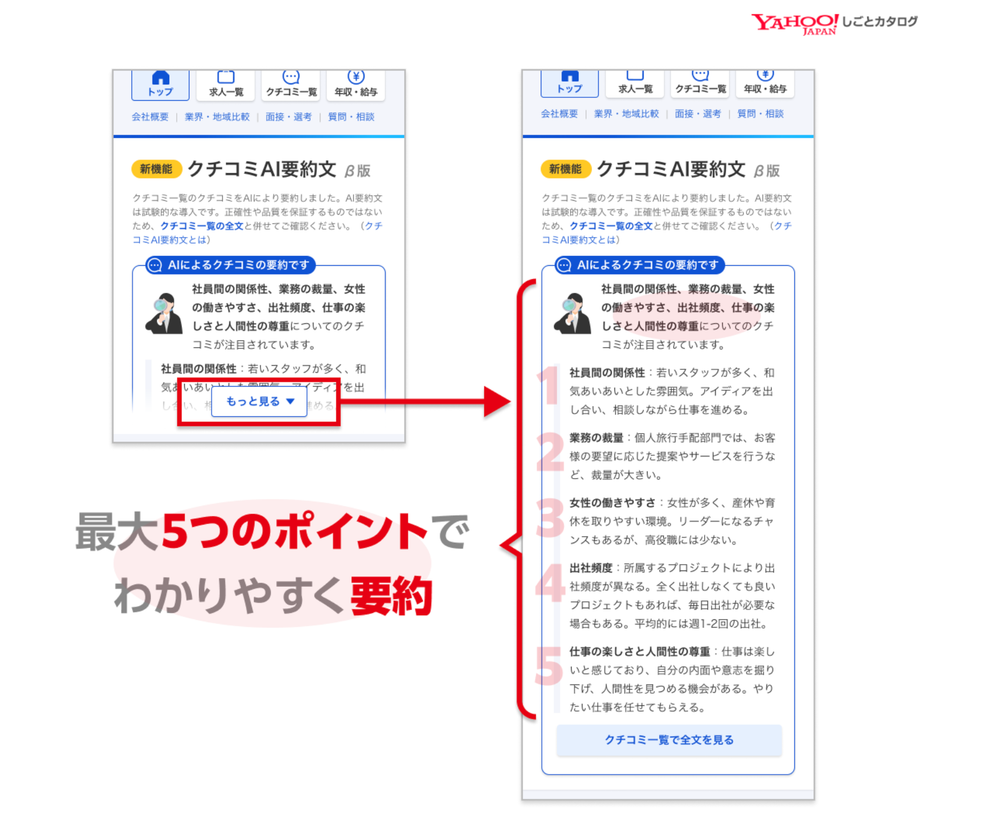 Yahoo! Japan Uses AI to Summarize Job Reviews post image
