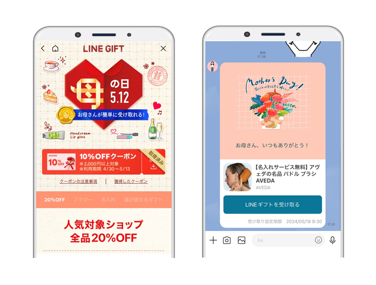 LINE Gift Sees 160% Growth on Mother's Day post image