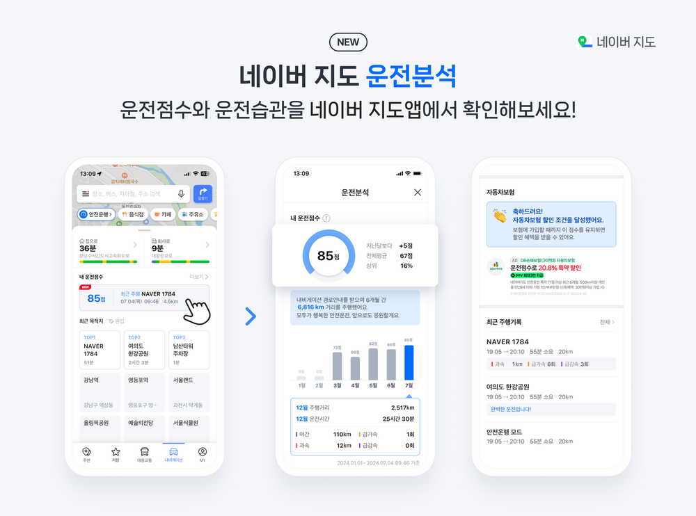 Naver Map Launches Driving Score: Safety Meets Savings post image