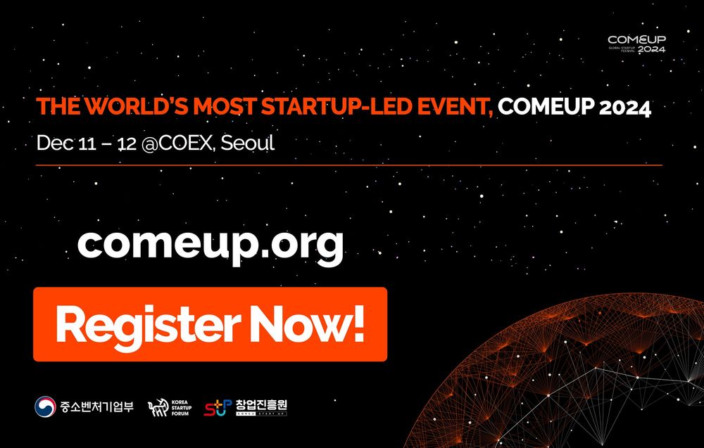COMEUP 2024: Korea's Largest Startup Event Opens Registration post image
