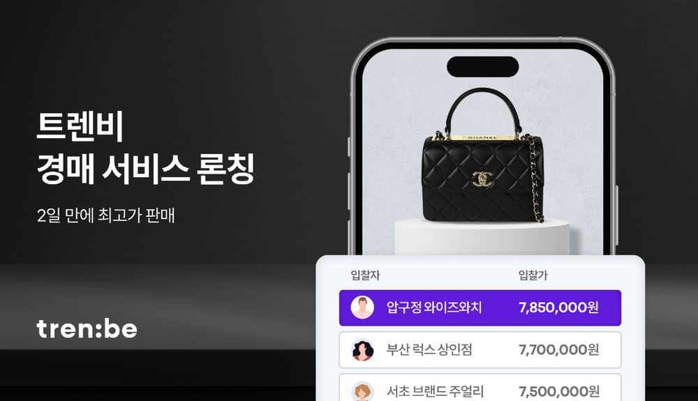 Trenbe Launches Luxury Goods Auction Service in South Korea post image
