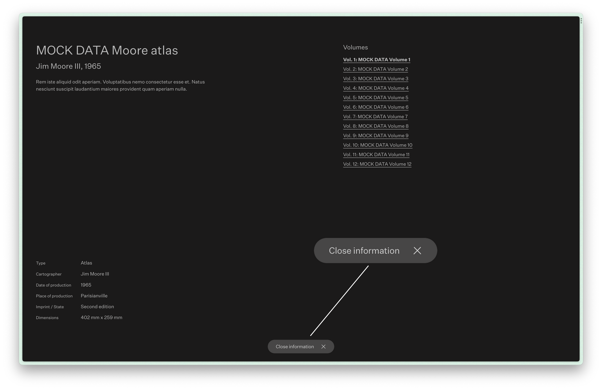 Our fullscreen modal with dynamic island navigation.