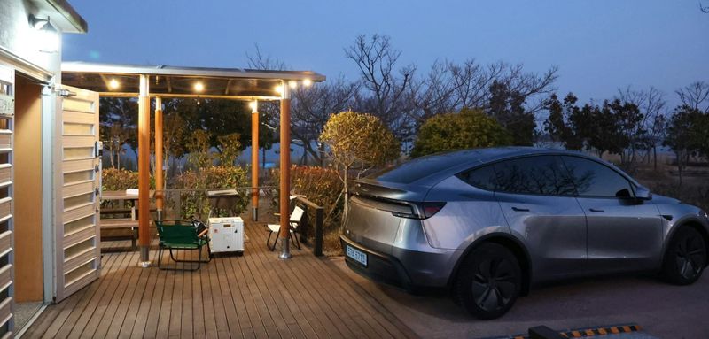 Tesla Model Y charging at home