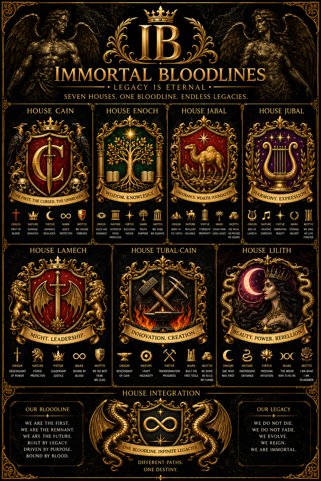 Seven Houses, One Bloodline.