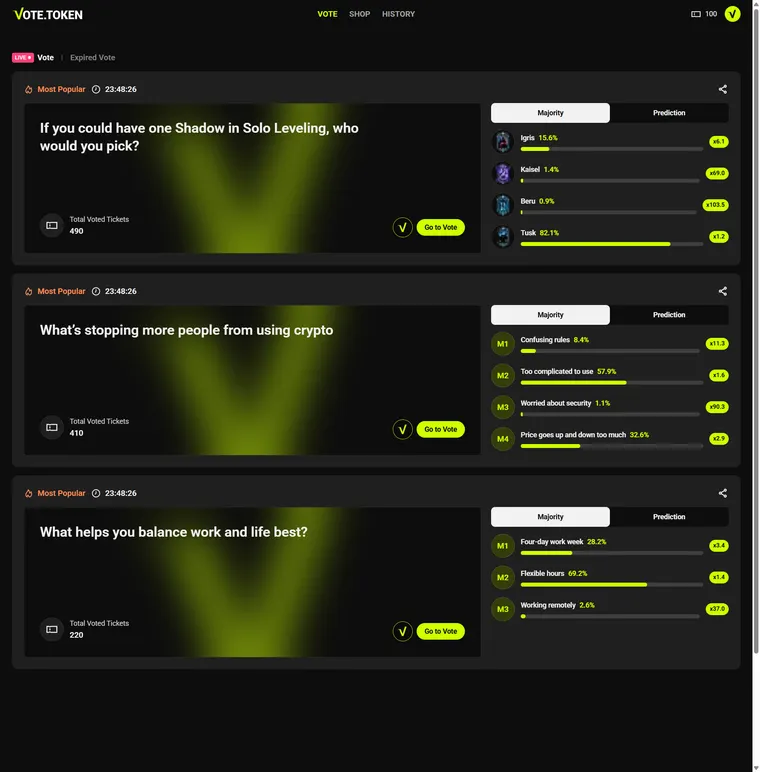 Vote.token 베타 버전 공개! 블록체인으로 혁신하는 커뮤니티 투표의 새로운 시대