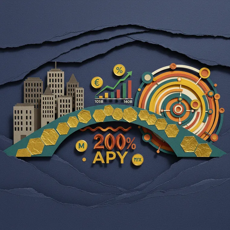 디파이 기관 투자 시대 리플 프라임 하이퍼리퀴드 제휴 TVL 성장 페이퍼컷 콜라주 일러스트레이션