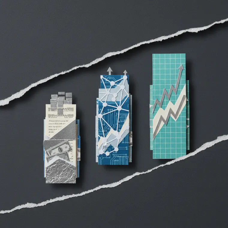 2026년 크립토 3대 메가 내러티브 RWA 토큰화 AI 크립토 탈중앙 파생상품 섹터 성장 분석 페이퍼컷 콜라주